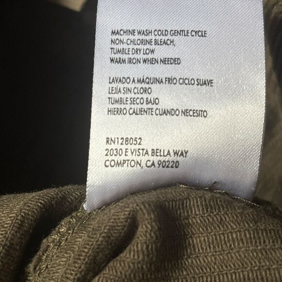 Backyard Roses Corduroy Pants Womens High Waisted Straight Leg Jeans XS S New - Picture 9 of 9